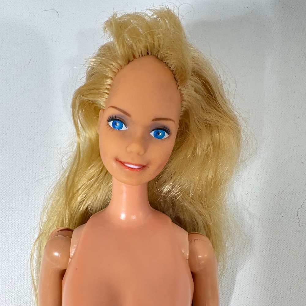 Vintage 1979 Mattel Beauty Secrets Barbie Doll Superstar Face Nude Taiwan 1966